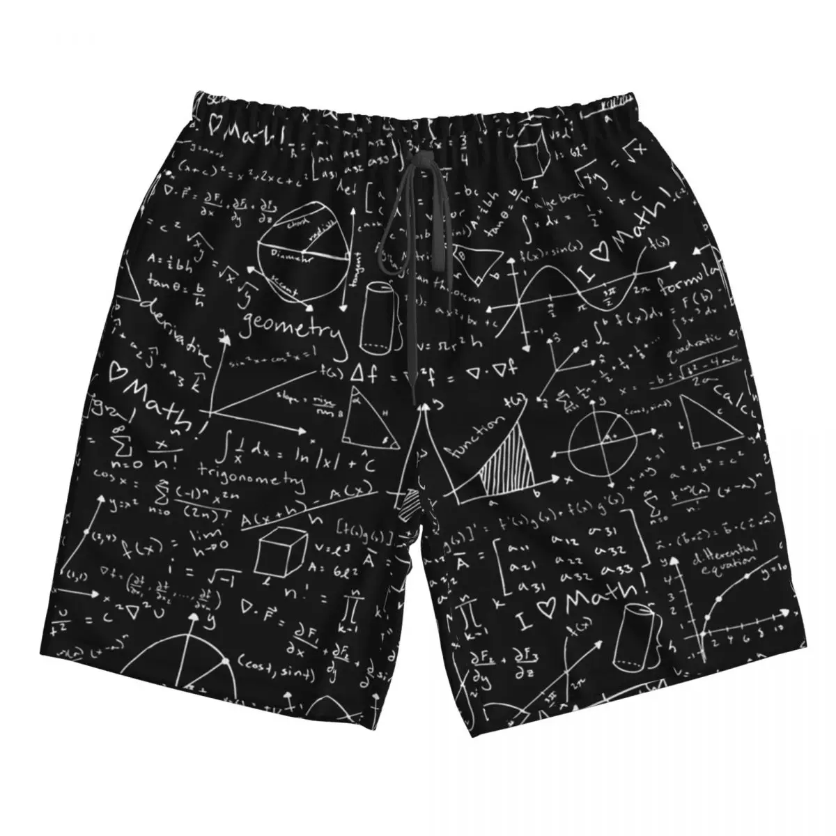 

Math Lessons Trunks Beach Board Shorts Casual Quick Dry Swimming Summer Men Pants
