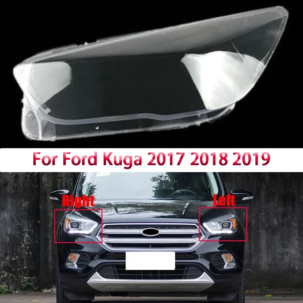 

Крышка фары, прозрачный чехол для абажура из плексигласа, замена оригинальных линз для Ford Kuga 2017 2018 2019