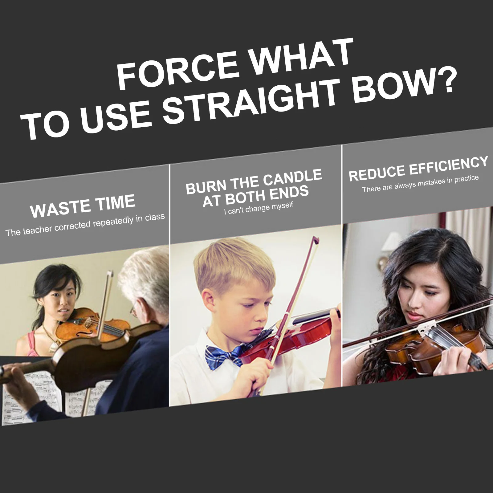 

Straight Bow Violin Accessory Durable Steel Wire Adjustable Angle Beginner Corrector Portable Collimator Lightweight Practice
