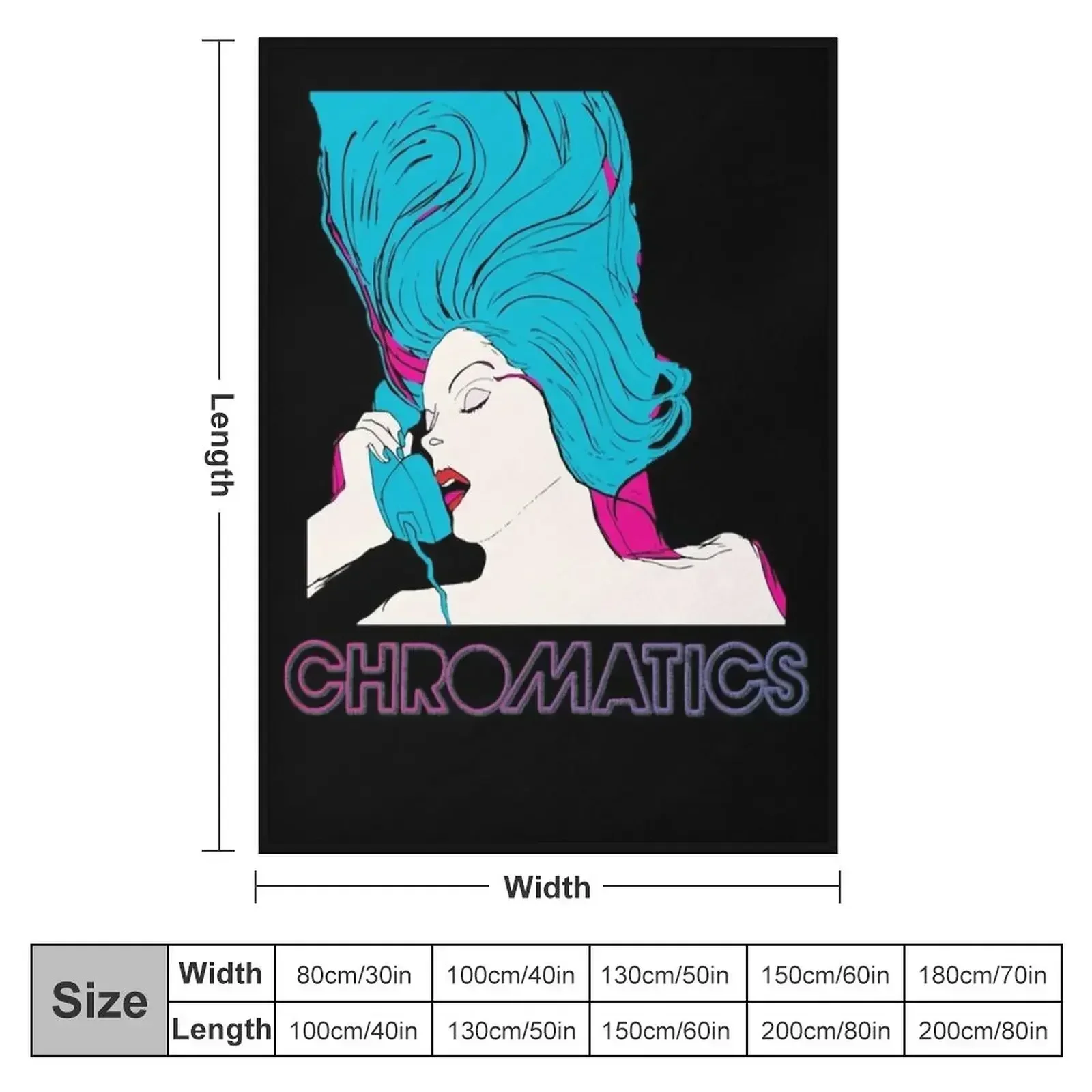 Chromatics - Band logo Classic Essential Throw Blanket couch cozy soft plush fuzzy picnic outdoor blanket