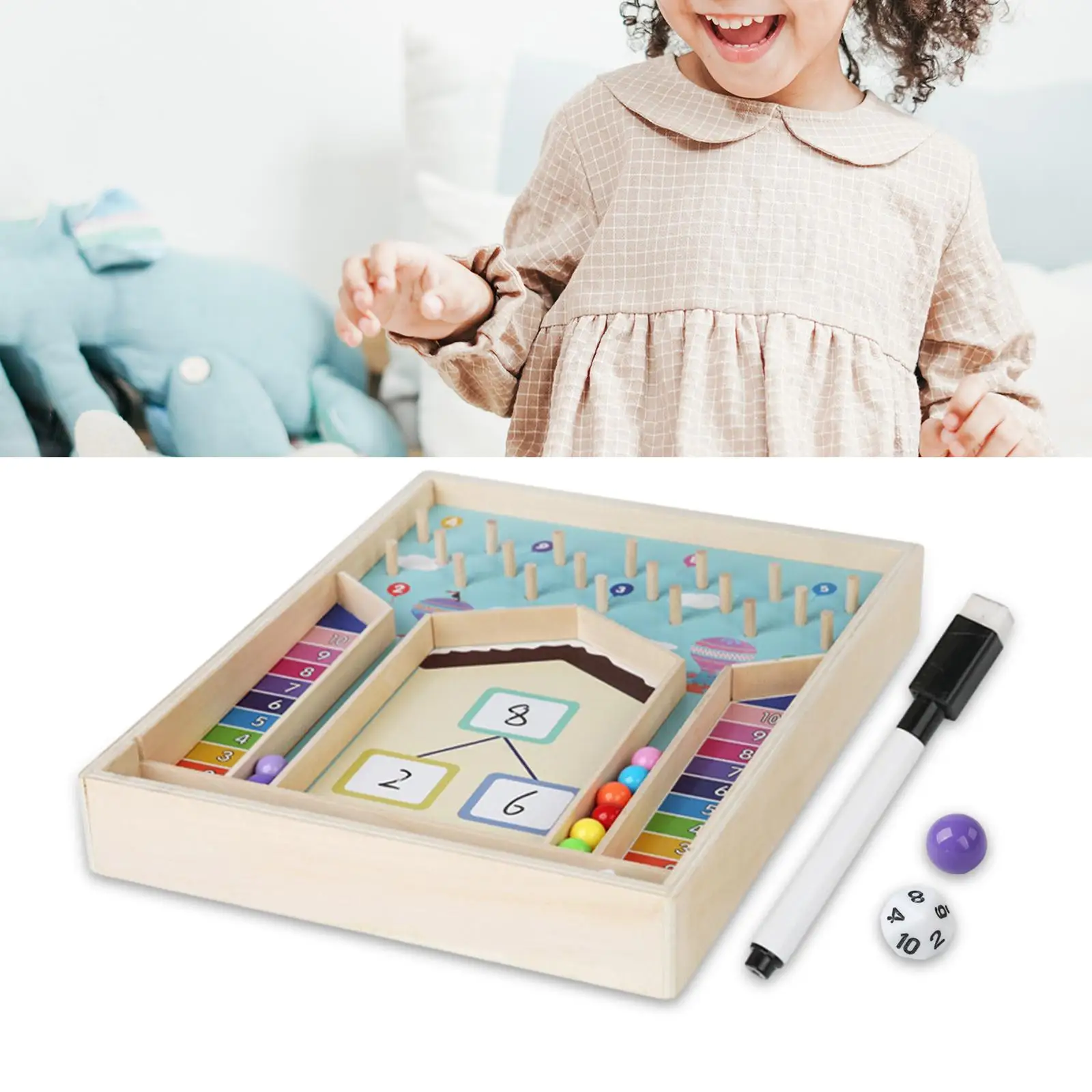 Jouets de manipulation des maths pour enfant, activité d'apprentissage des maths, pour fille d'âge alth, maternelle