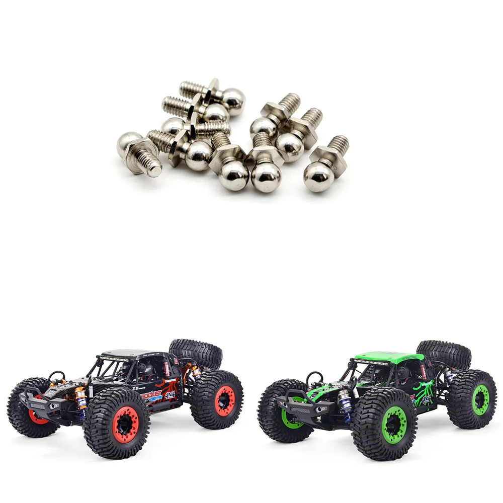 10 قطعة كرة توجيه معدنية مسمار لولبي الرأس 7265 ل ZD Racing DBX-10 DBX10 10421-S 9102 1/10 RC إكسسوارات قطع غيار السيارات