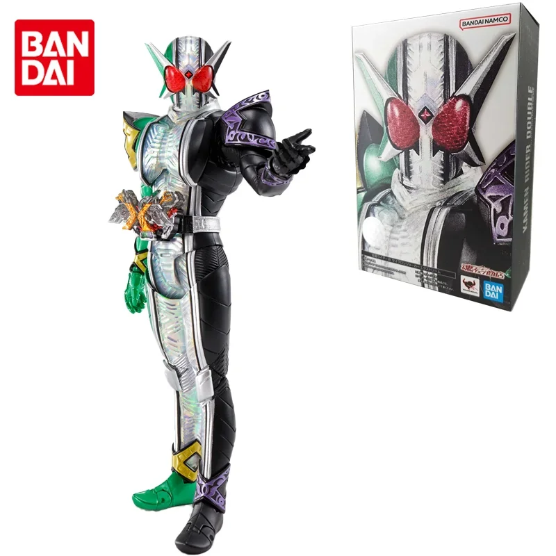 

Bandai Original SHF Kamen Rider Double Cyclonjokerxtreme Anime Action Figure Toys for Boys Girls Kids Children Birthday Gifts