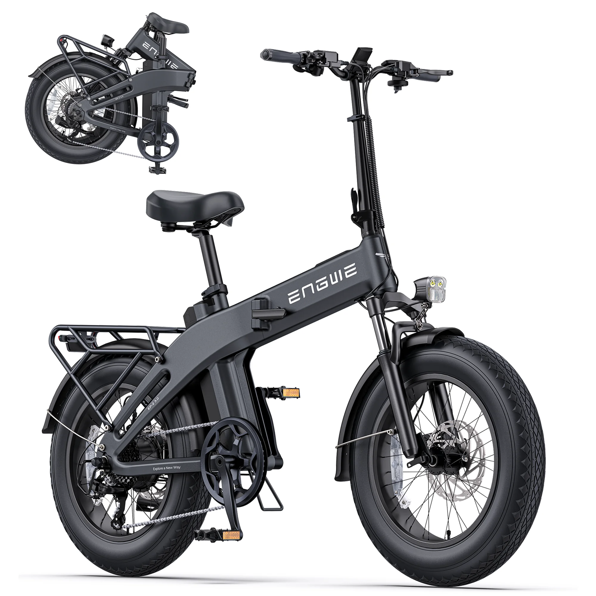 ENGWE EP-2 3.0 E-Bike 48V 15Ah 500W Motor Hydraulic Brake Smart Unlock City Commuter image 2
