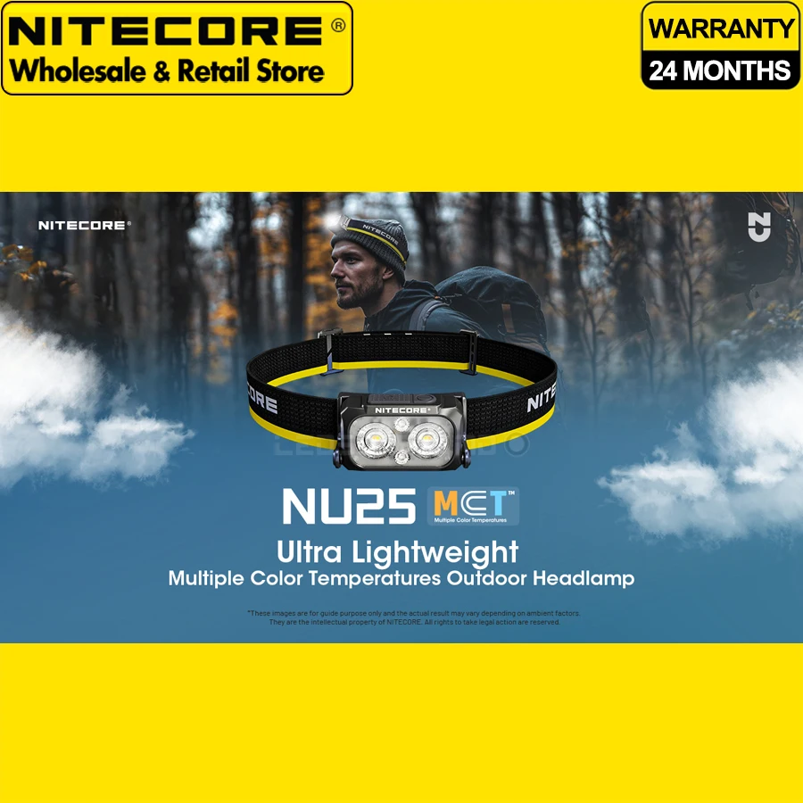 

Camping Headlight NITECORE NU25 MCT / NU25 MCT UL Ultra Lightweight Multiple Color Temperatures Outdoor Headlamp