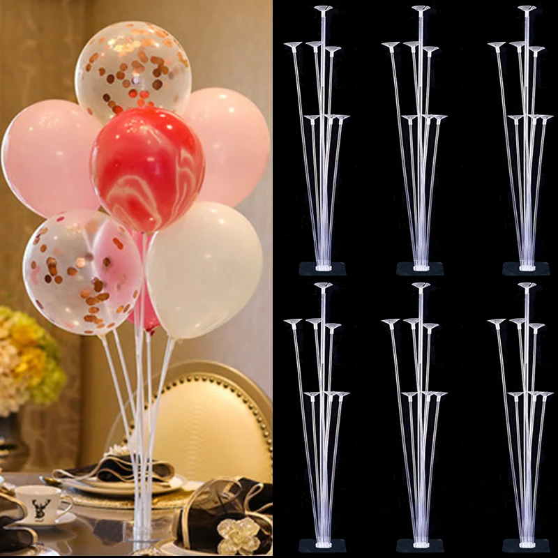 2/4/6sets Desktop Balloon Stand Kit Latex Balloon Holder for Birthday Party Wedding Baby Shower Event Party Balloons Decorations