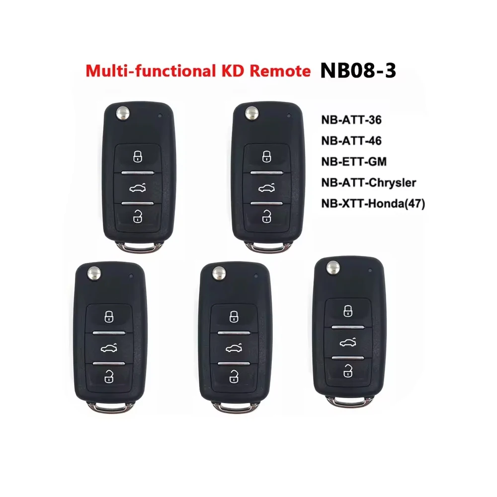 OkeyTech NB08-3 Universal Multi-functional KD Remote 3 Buttons NB Series Key For KD900 URG200 Remote Master