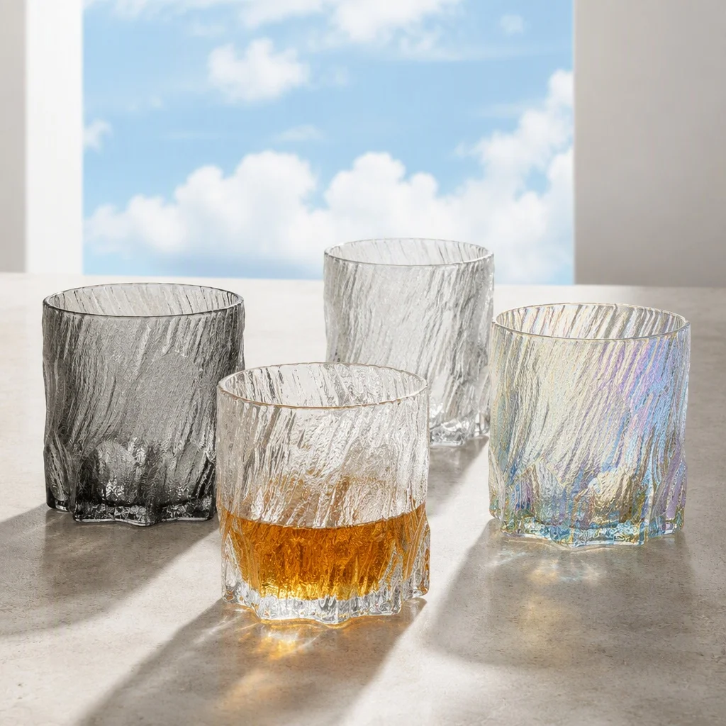 9cm Glacier Whisky Glass Iceberg Cup Tumbler Creative Novelty Bar Collection Display Decorative Showpiece Memorabilia Home Gift