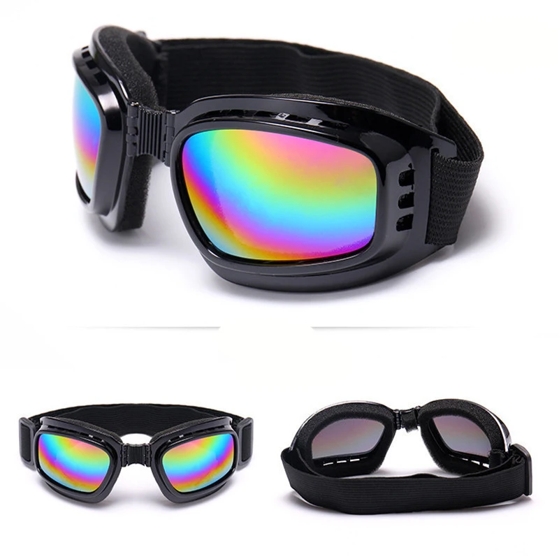 3PCS Labor Goggles Outdoor Impact Splashproof Dustproof Motorcycle Protective Eyewear Fashionable Foldable SpongeBob Ski Goggles