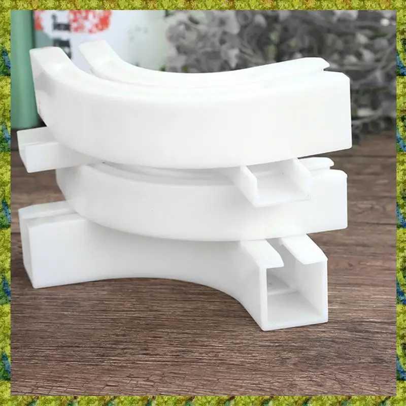 UISN 90 °   Connecteur incurvé, peut être flexible et courbé sur rail de rideau monté au plafond, adapté aux rails de rideaux de plafond