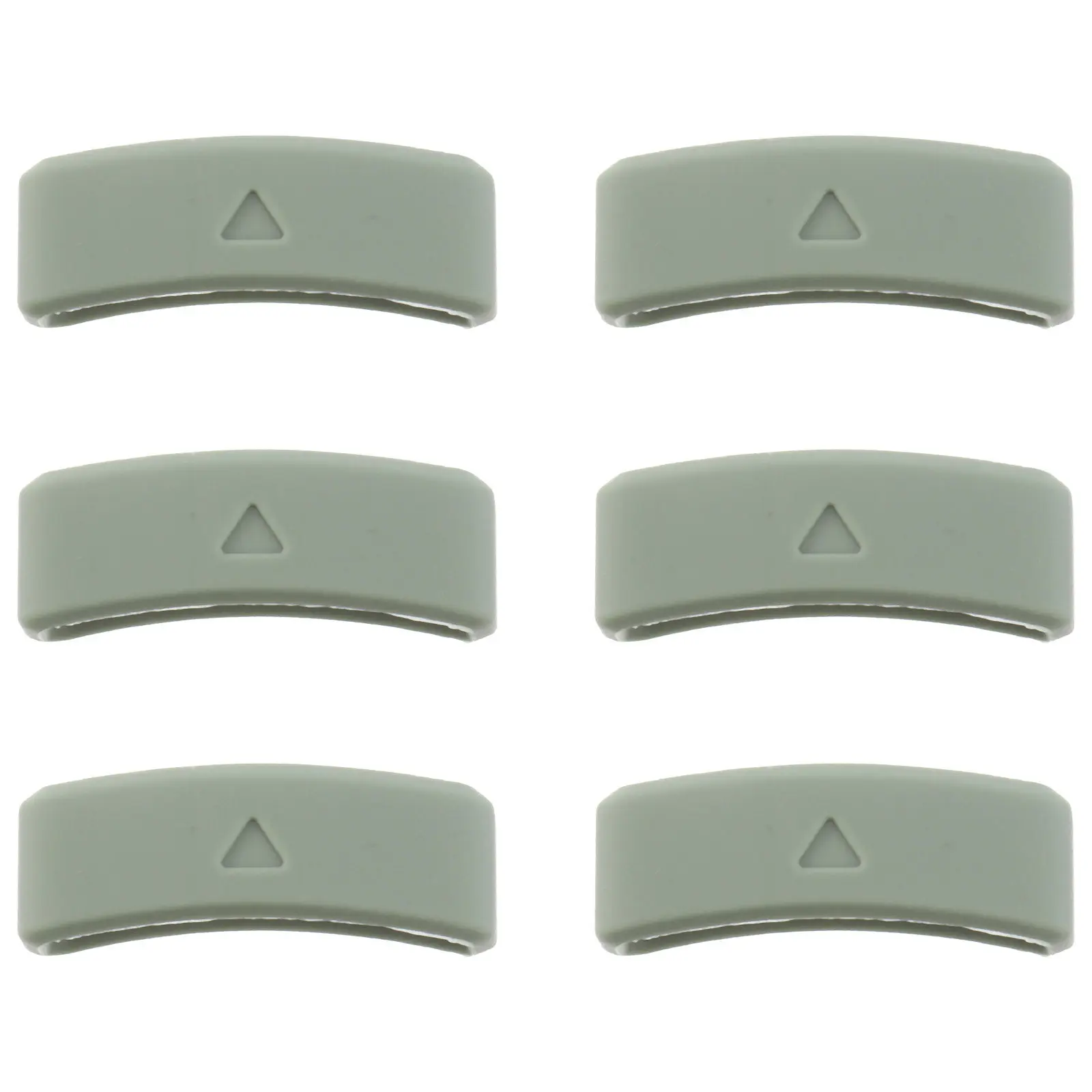 

6Pcs Flexible Sturdy Watchband Fastener Rings Extra Length Keeper Secure Buckle Holder for Electronic Watchbands Smartwatch