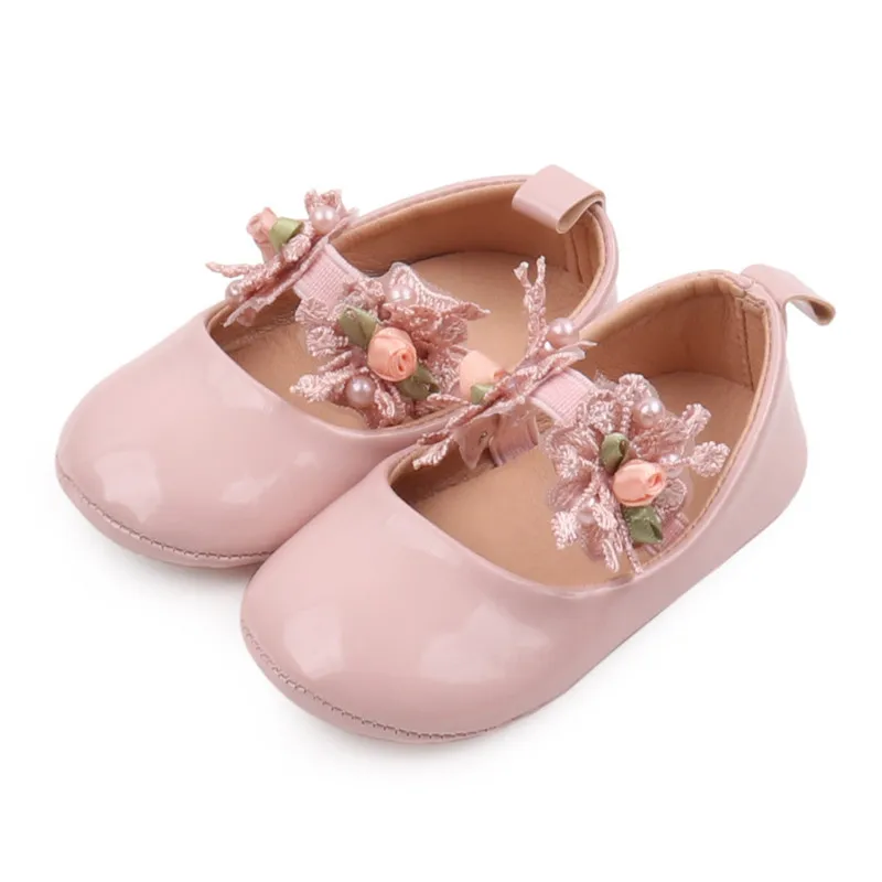 Baby Girl Shoes PU and TPR Anti-slip Sole Beautiful Flower Mary Jane Style Fashion Sandal