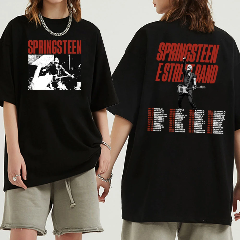 Bruce Springsteen and E Street Tour Shirt Springsteen and E Street Music Shirt Fan Gift Men Women Pullover Tops Streetwear