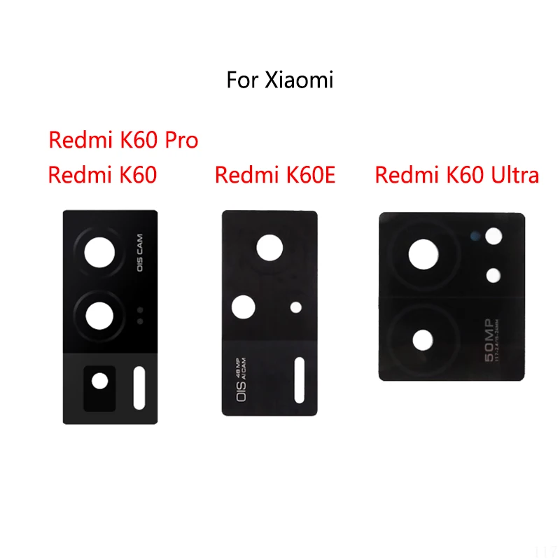 2 шт./лот для Xiaomi Redmi K60 Pro Ultra K60E, заднее стекло камеры, зеркальное стекло объектива