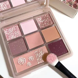 Top Quality Brand Luxury Flower Shape Women Eyeshadow Palette With Mirror Delicate Girl Party Daily Use New Beauty Eye Makeup