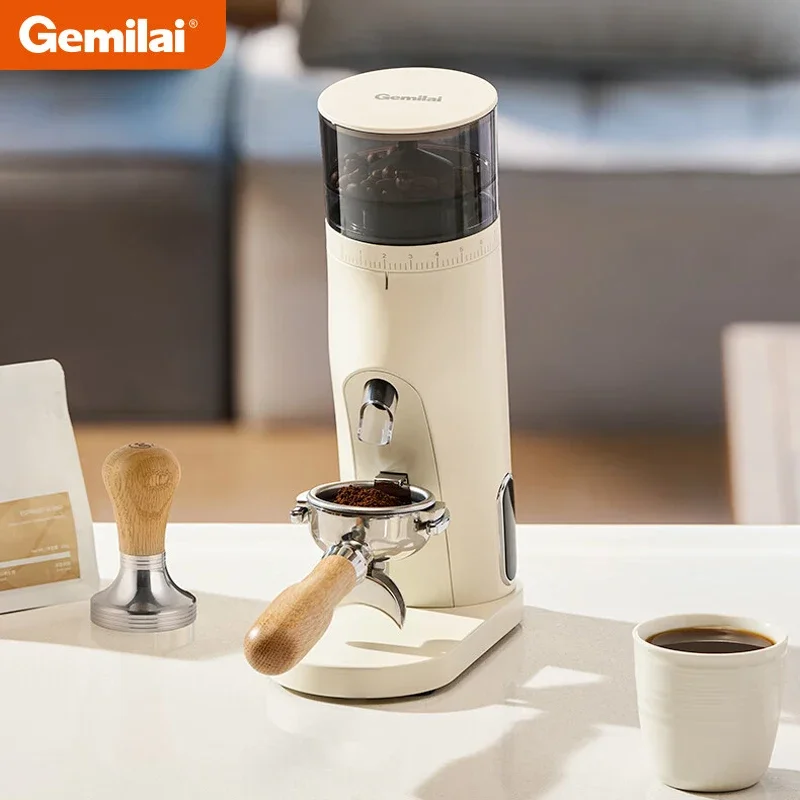 

GEMILAI Coffee Bean Grinder G9010B 38MM Conical Burr Coffee Mill Home Commercial Italian Electric Bean Grinder