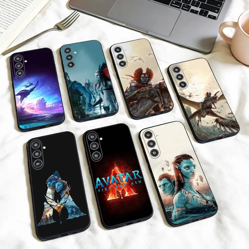 

A-Avatar F-Fire and A-Ash Hot Movie phone Case For Samsung Galaxy A73,A72,A71,A70,A53,A52,A51,Others Soft Black Shell