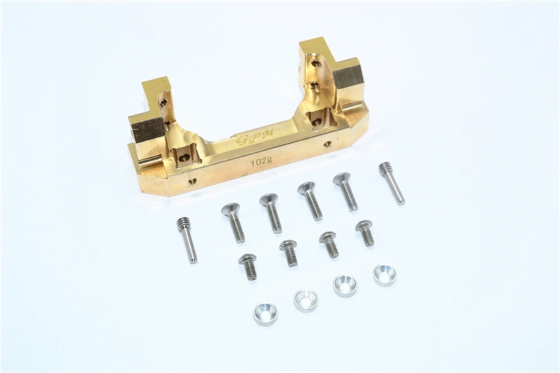 GPM BRASS FRONT BUMPER MOUNT  1/10 TRX4 DEFENDER TRAIL CRAWLER-82056-4