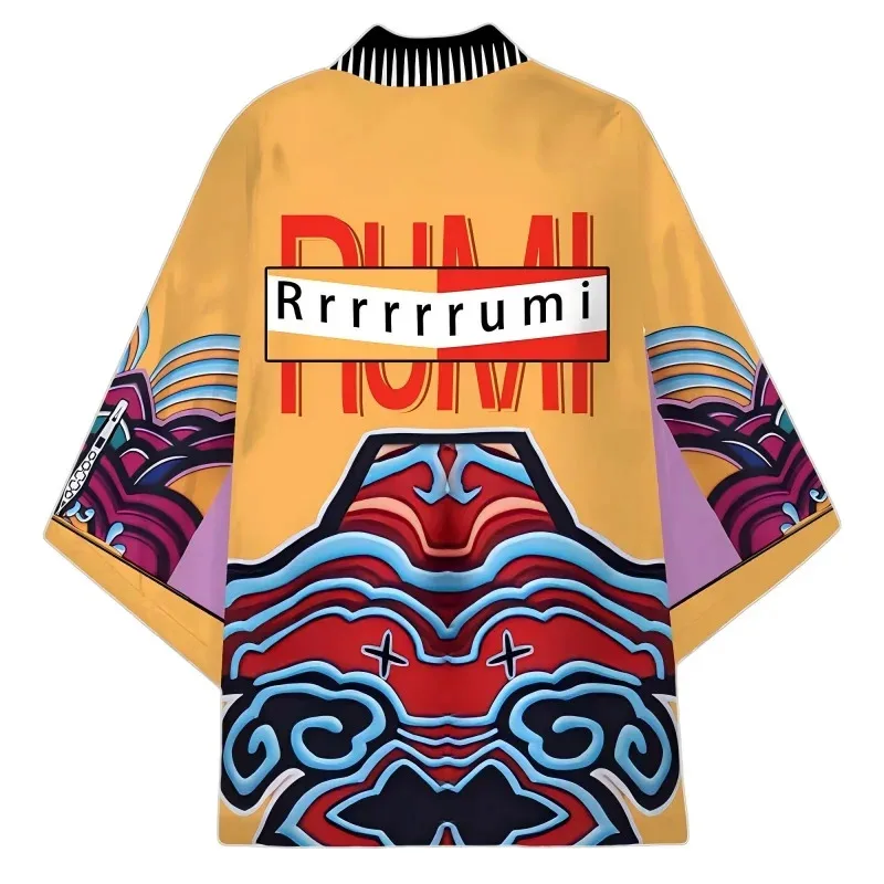 أزياء رومي هانترز التأثيرية للبالغين Kpop شيطان على الطراز الكوري زي نسائي لحفلات الهالوين كرنفال كيمونو؛ 2، f؛5.