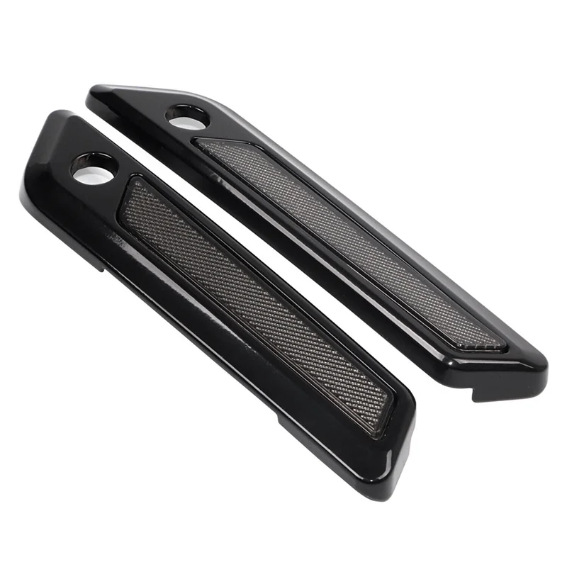 

2PCS Saddle Bag Hinge Latch Covers Replacement Parts Accessories For Touring Electra Road Street Glide 14-23