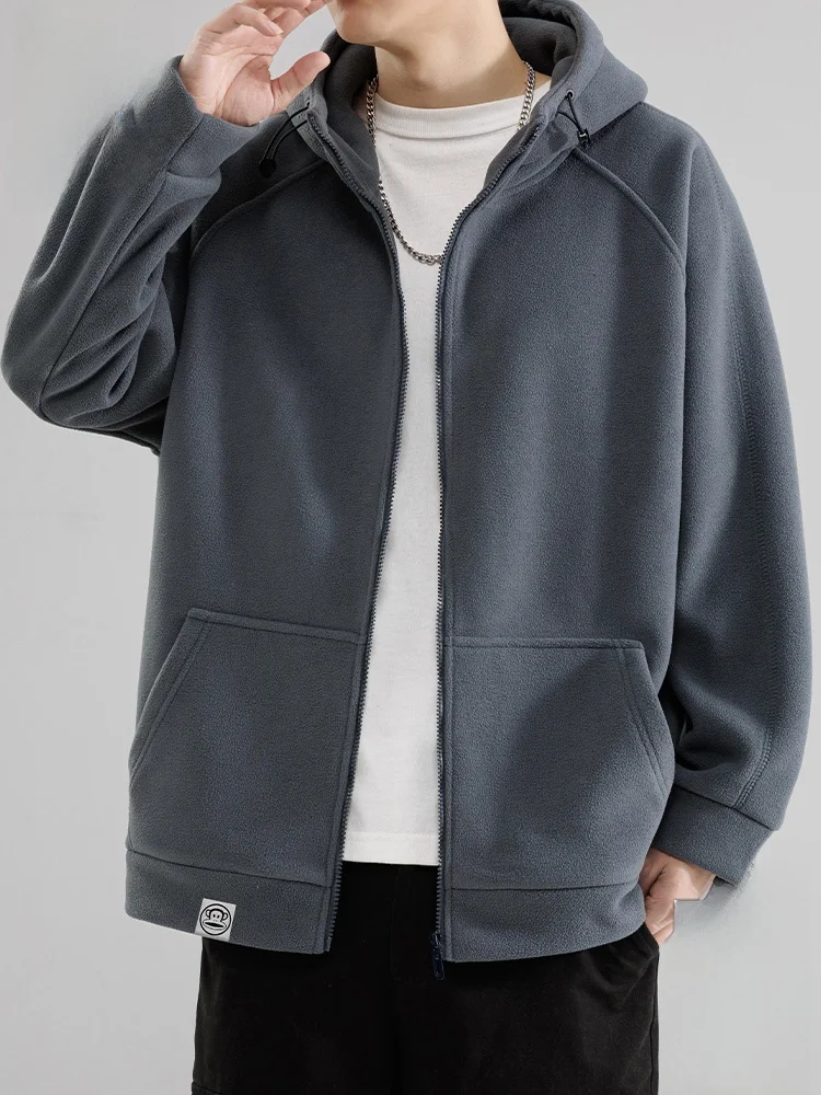 

Мужская осенняя куртка Paul Frank American Style свободного кроя с капюшоном, повседневный молодежный топ с прямым низом для ежедневной носки