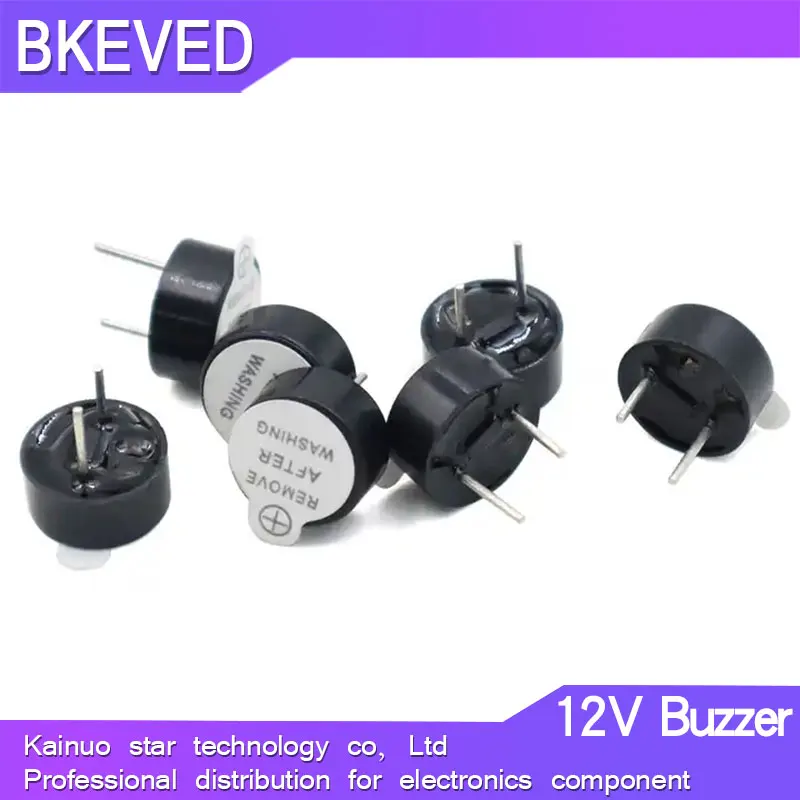 10pcs Active Buzzer Alarm 3V 5V 15V 12*9.5mm Sounder speaker Buzzer