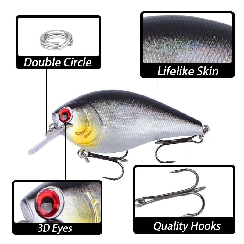 Crankbait Minnow para trucha lubina y carpa - imagen 3