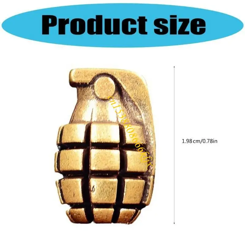 القنابل المعدنية قلادة لسلسلة المفاتيح ودهشة الظهر القنابل اليدوية الفريدة سحر paracord الملحقات 066C
