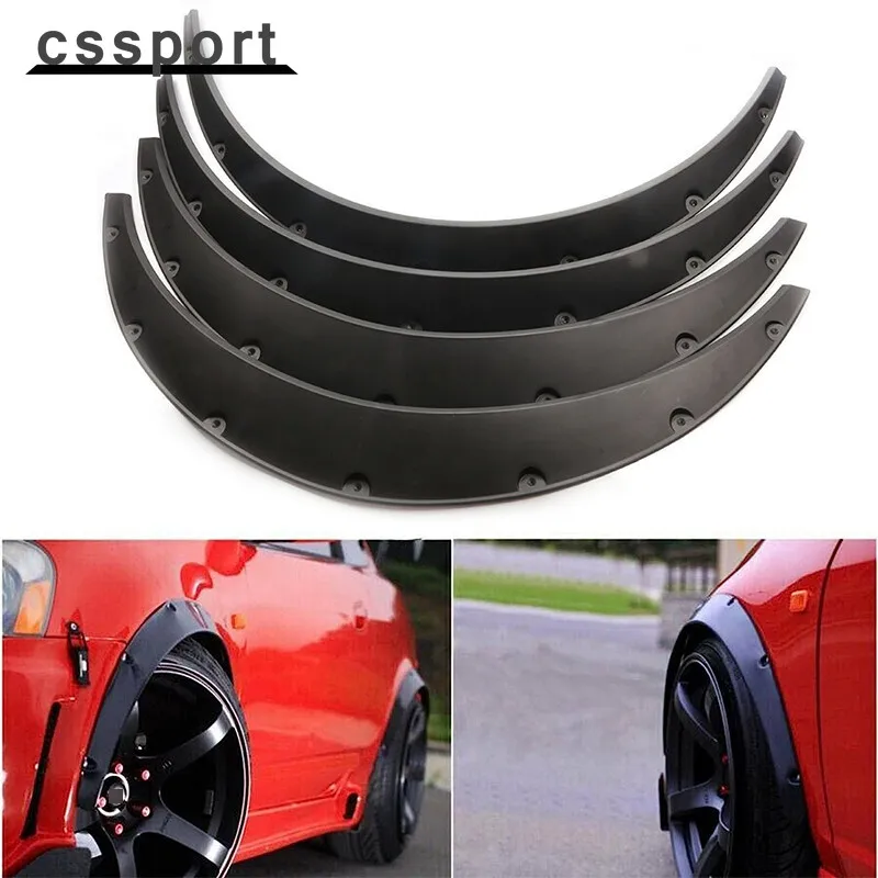 

Universal Car Truck Wheel Fender Flares Cover Wide body Kit wheel arches Black