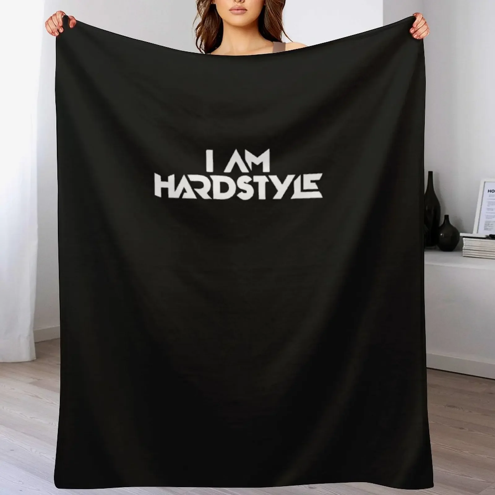 i am hardstyle Essential T-Shirt Throw Blanket Modern Design Soft Blanket for Home Decor