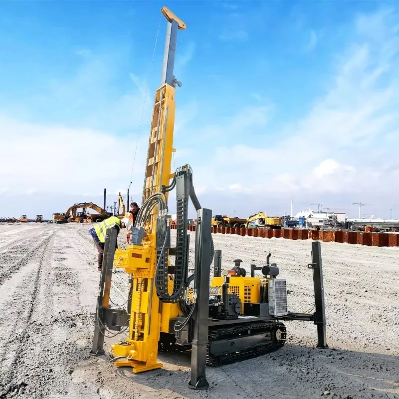 Portable 1200m Hydraulic Crawler Rotary Diamond Core Drill Rig with Gear Diesel Engine Pump Motor Bearing for Mining Exploration