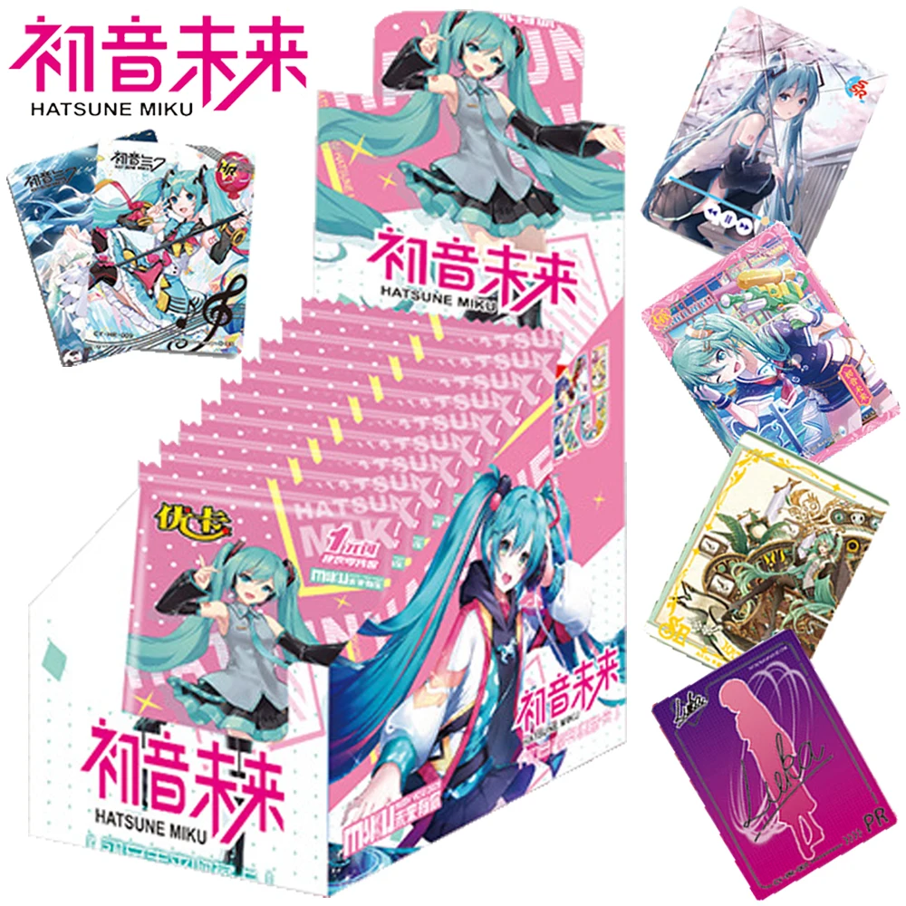 

Original Hatsune Miku Card For Children Cute And Charming Virtual Idol Singer Exquisite Limited Game Collection Card Table Toys