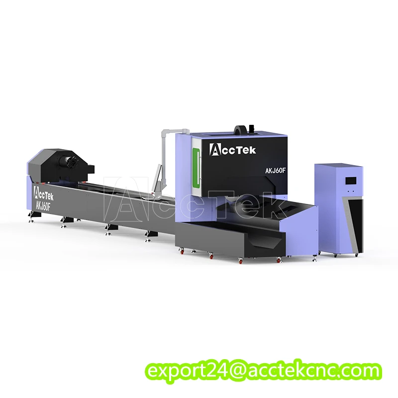 High Quality Raycus 1500W 2000W 3000W 4000W 6000W Fiber Laser Metal Pipe Cutting Machine Steel Tube Laser Cutting Machine