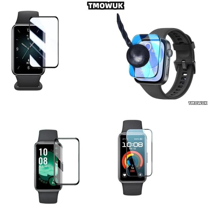 

For Huawei Band 6 7 8 9 10 B6 B7 Watch D2 Fit 3 4 Pro Special Edition Screen Film Flexible 3D Curved Full Cover Protector
