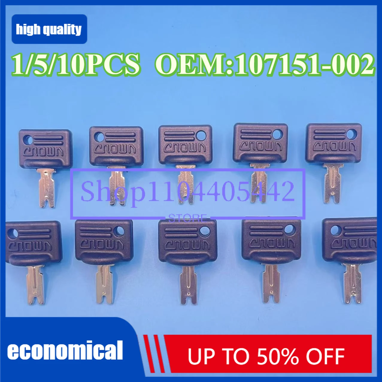 

1/5/10 шт. KEYS 107151-002 ключ зажигания подходит для экскаватора вилочного погрузчика Crown