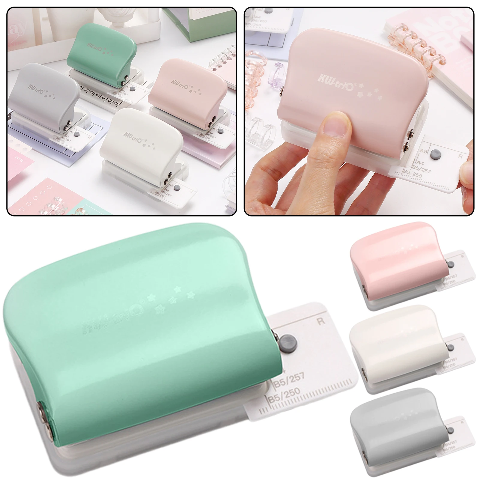 A4/30 หลุม A5/20 หลุม B5/26 หลุมกระดาษ Punches อเนกประสงค์แบบพกพาหลุม Punch Aid สําหรับงานฝีมือกระดาษ