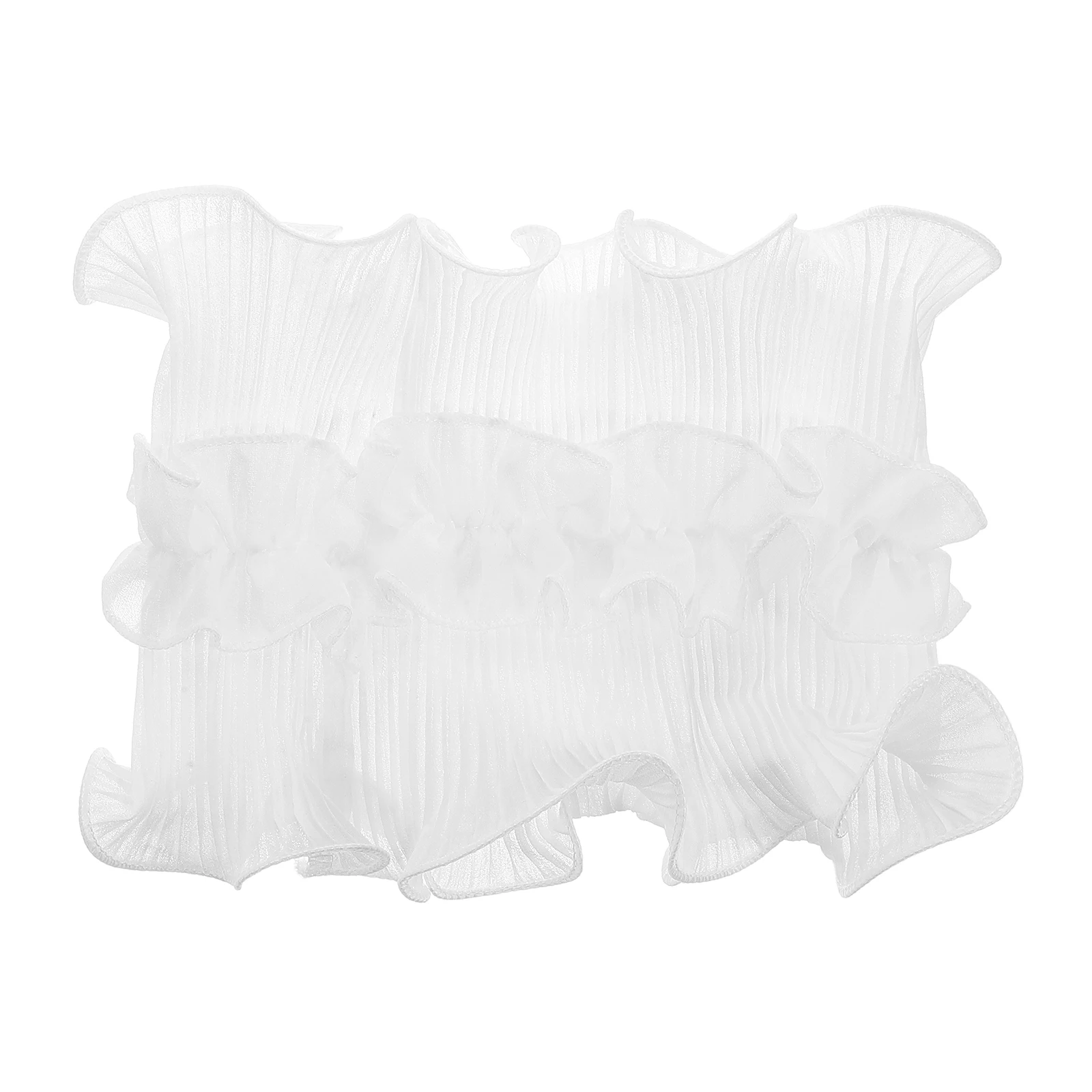 

Ruffled Scarf Ruffle Woman False Shawl Fake Collar For Women Dickey Faux Ruffle Insert Clothes Neck Turtleneck