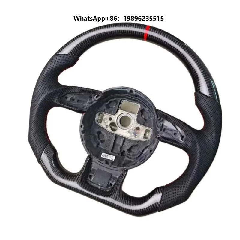 OEM Style Steering Wheel A4 S4 A5 S5 B8.5 (2013-2016) Flat Bottom Steering Wheel Carbon Fiber Steering Wheel