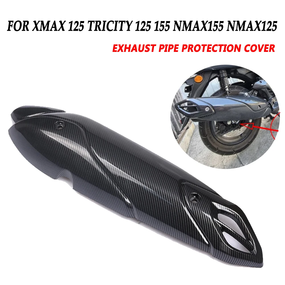 For Yamaha Tricity 125 155 NMAX155 NMAX125 NMAX 125 155 XMAX 125 Exhaust Pipe Protection Cover Heat Shield Anti-Scalding Guard