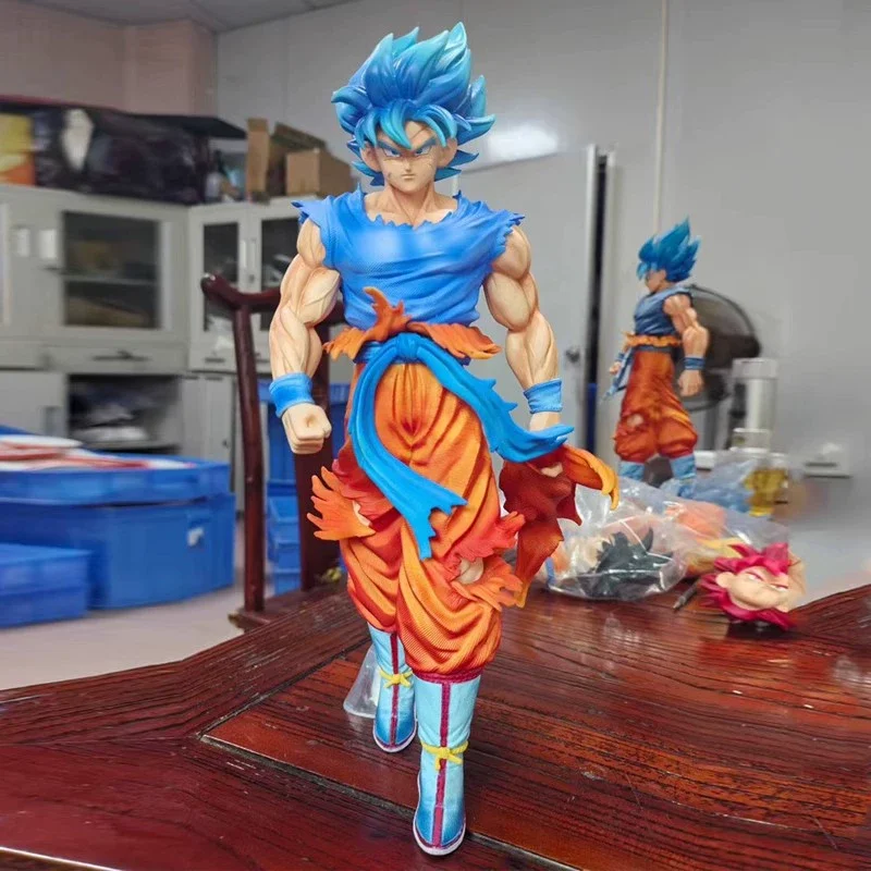 Dragon Ball Super Blue Single Character Sammlerfigur Anime Themed Desktop Dekoration Gemalt Actionfigur Spielzeug Geschenk