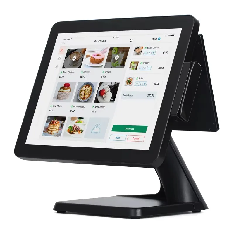 2026 15inch Waterproof Cash Register Widescreen Touch Screen Pos Machine System For Small Business