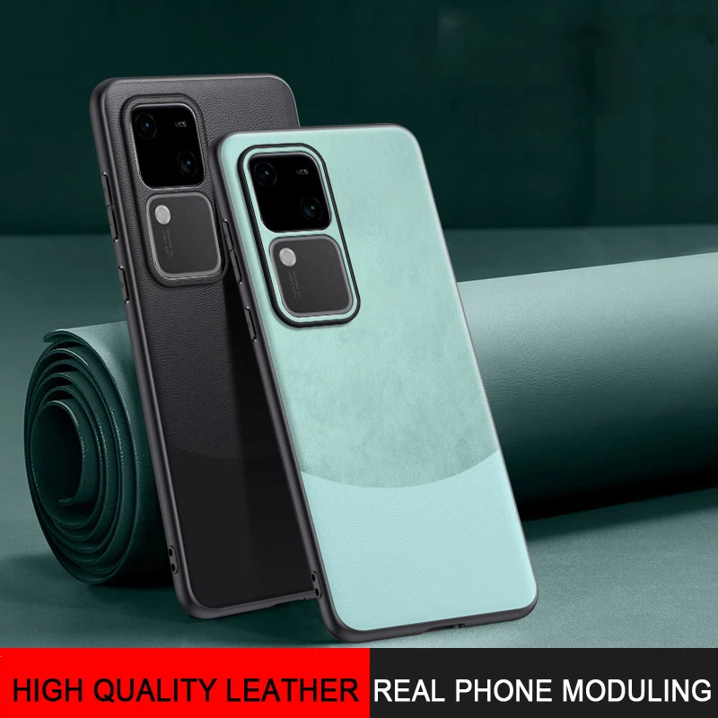 For Vivo V30 Чехол для Case Cover Coque Funda Shockproof Luxury Leather Case For Vivo V30