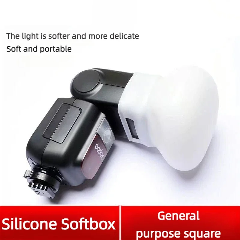Silicone Flash Diffuser Soft Light Cover for Canon Godox TT520 III TT685 TT600 V860 III V850II AD0200pro Yongnuo Flash Speedlite