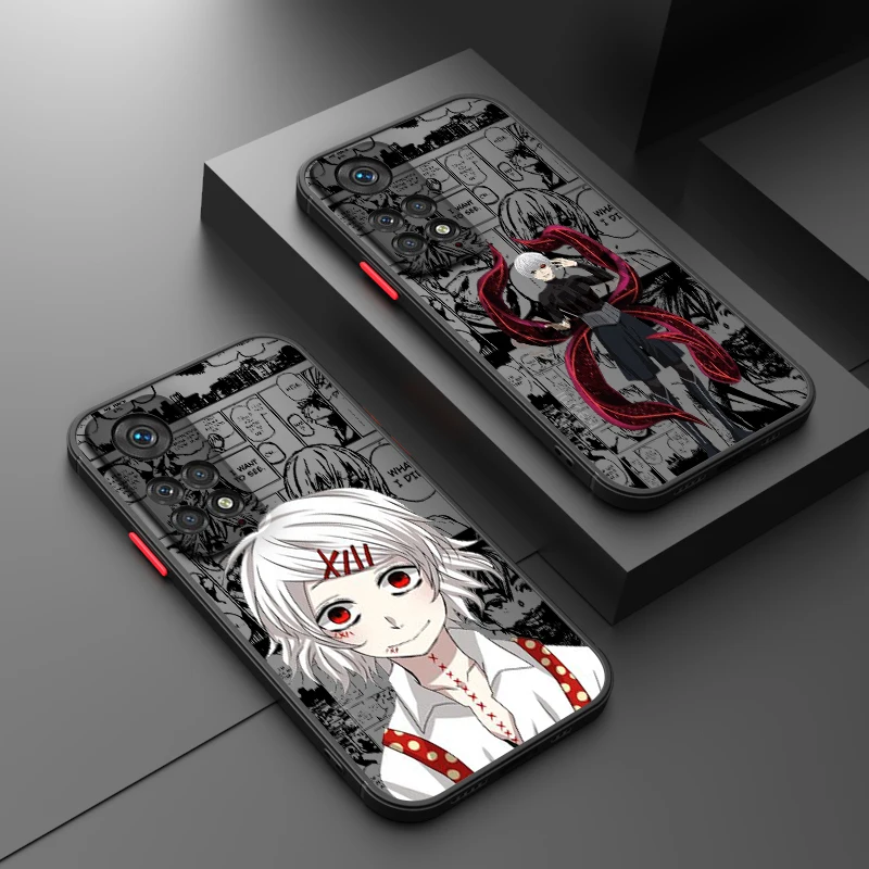 Anime Tokyo Ghoul Cool For Xiaomi Redmi Note 13 12S 12T 12 11T 11S 11 10 Pro Plus Max Speed TPU Frosted Translucent Phone Case