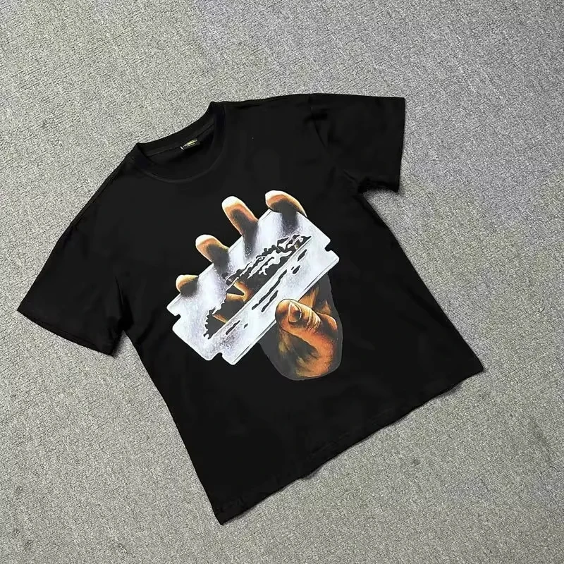 

The Cortes Devil's Island letter-printed casual Loose short-sleeved T-shirt for summer 2025 is suitable for both men and women