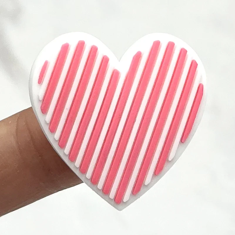 Single Sale Bubble Stripe Love Heart PVC Shoe Charms Accessory Shoe Upper Pins Buckle Decorations Badge Kids Gifts