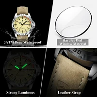 POEDAGAR Original Business Man Wristwatch Waterproof Luminous Date Week Casual Watch For Men Quartz Leather Luxury Fashion Men's Watches Reloj 5