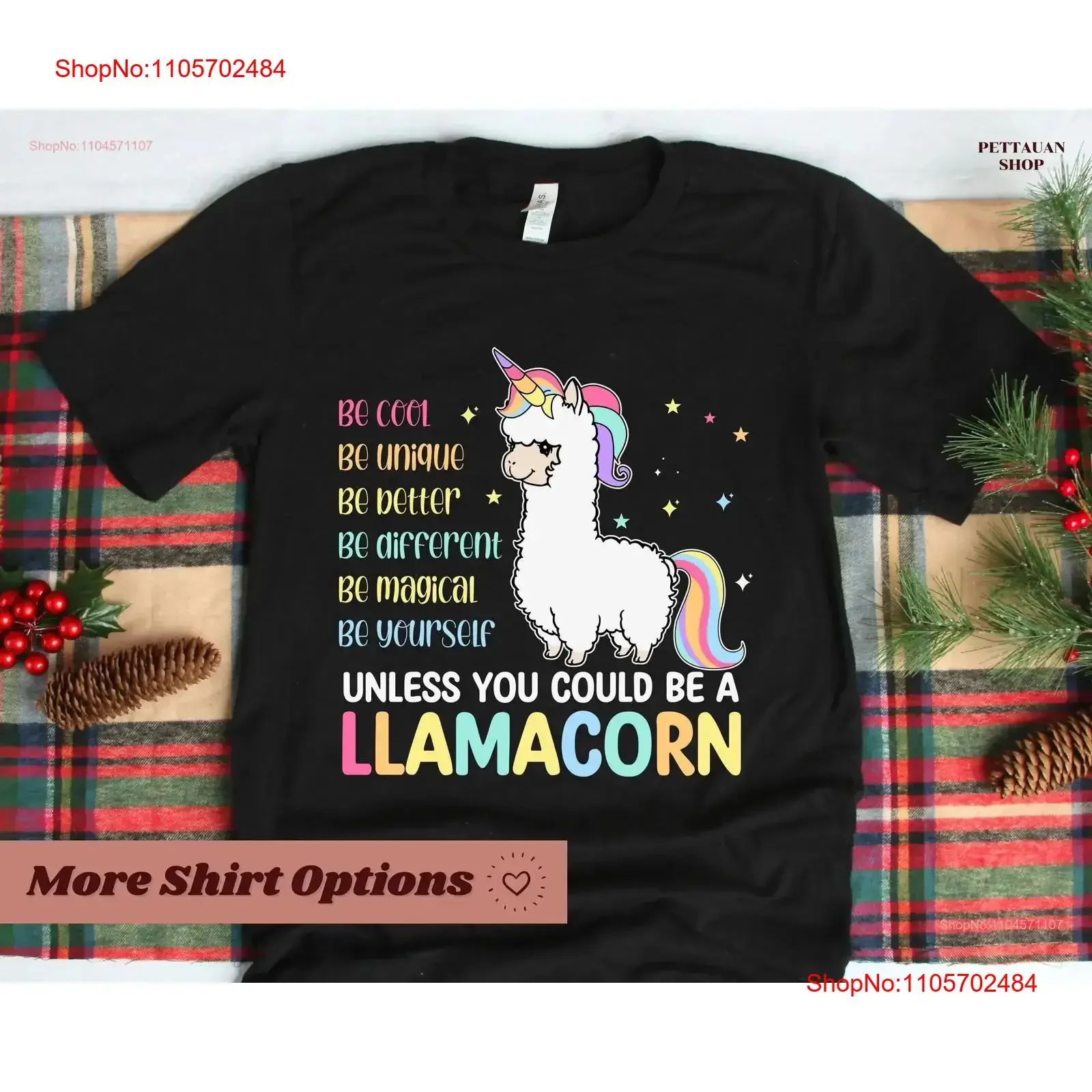 Llamacorn Funny Cute Llama Unicorn T Shirt Be Cool Unique Better Different Magical Yourself Squad vintage Washed graphic
