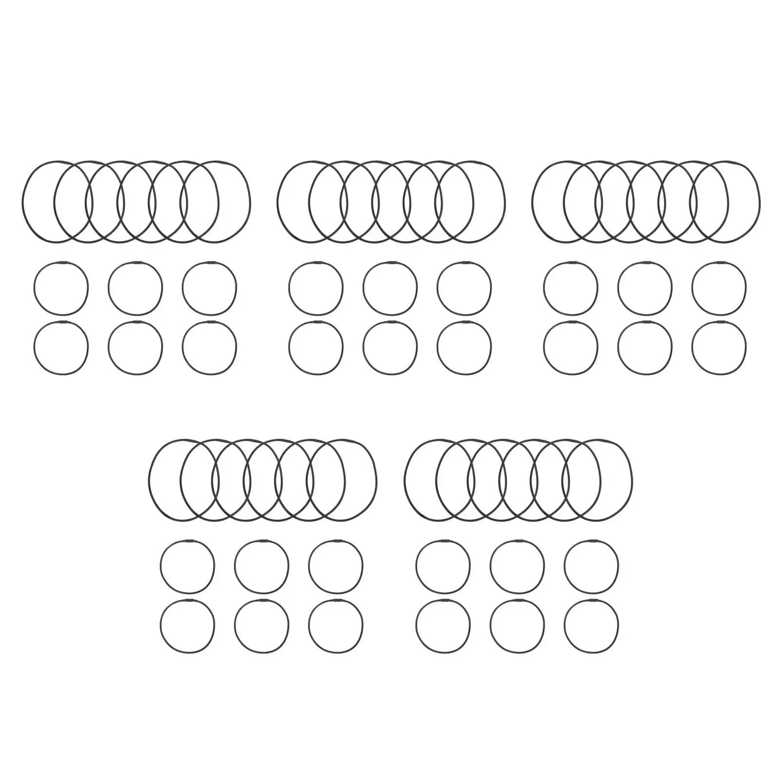 

5pcs Mic Supplies Mount Clamp Universal Holder Microphone Accessories Supply for Studio Bands Replacement