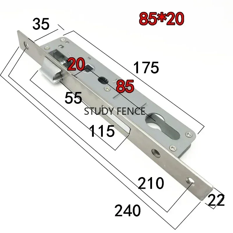 Indoor Door Lock Cylinder Household Hardware Accessories Lock Body 8520/8525/8530/8535 Universal Lock Cylinder Excluding Keys
